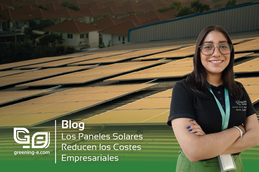 Los paneles solares reducen los costes empresariales